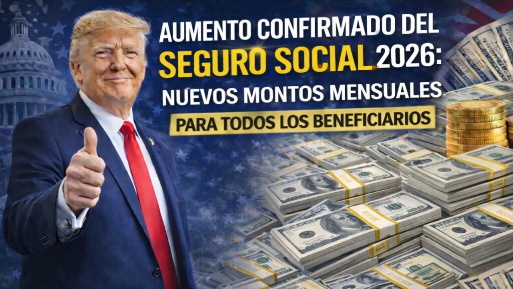 Aumento confirmado del Seguro Social 2026: nuevos montos mensuales para todos los beneficiarios