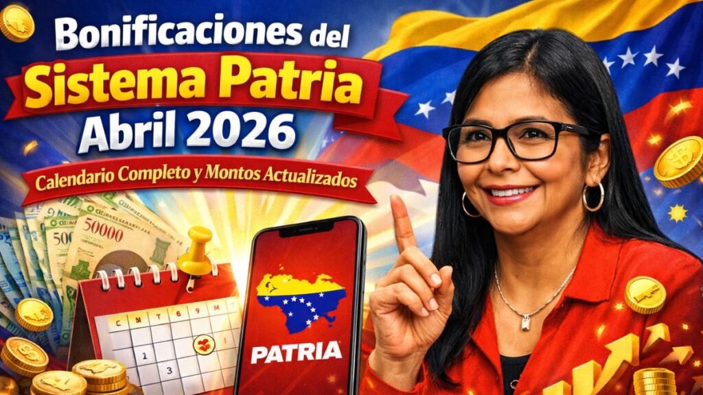 Bonificaciones del Sistema Patria Abril 2026 - Calendario Completo y Montos Actualizados
