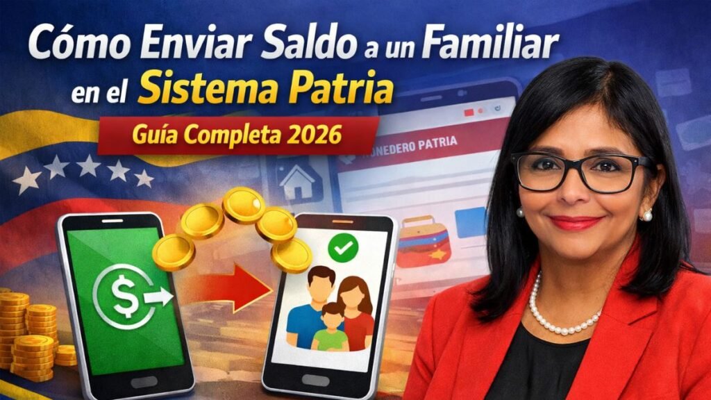 Cómo Enviar Saldo a un Familiar en el Sistema Patria - Guía Completa 2026