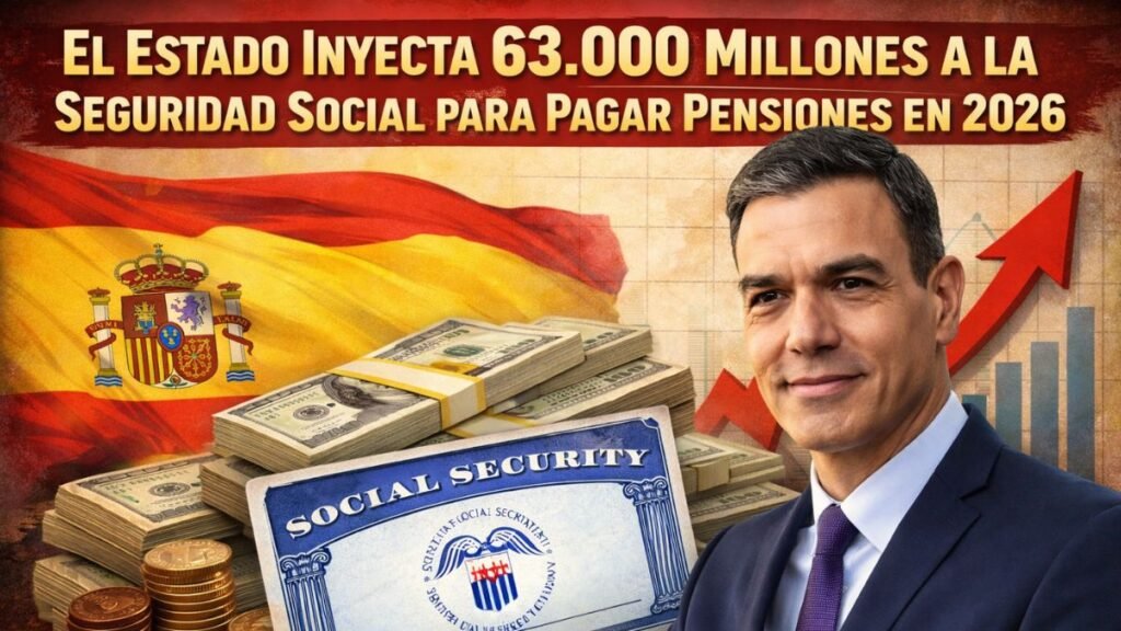El Estado Inyecta 63.000 Millones a la Seguridad Social para Pagar Pensiones en 2026