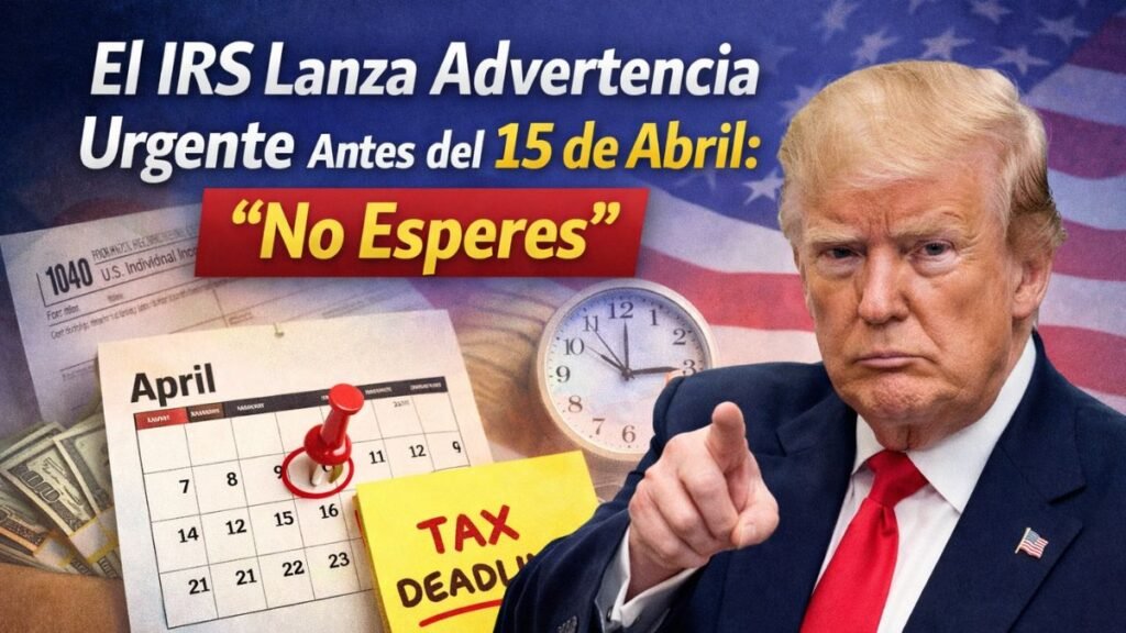 El IRS Lanza Advertencia Urgente Antes del 15 de Abril: “No Esperes”