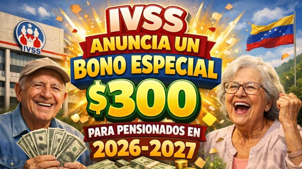 IVSS anuncia un bono especial de $300 para pensionados en 2026-2027