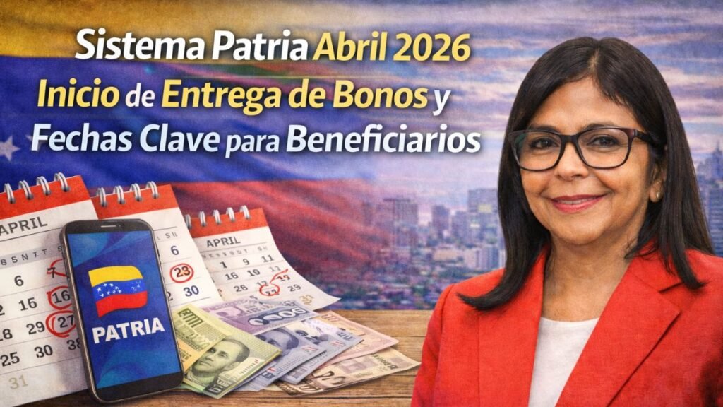 Sistema Patria Abril 2026 - Inicio de Entrega de Bonos y Fechas Clave para Beneficiarios